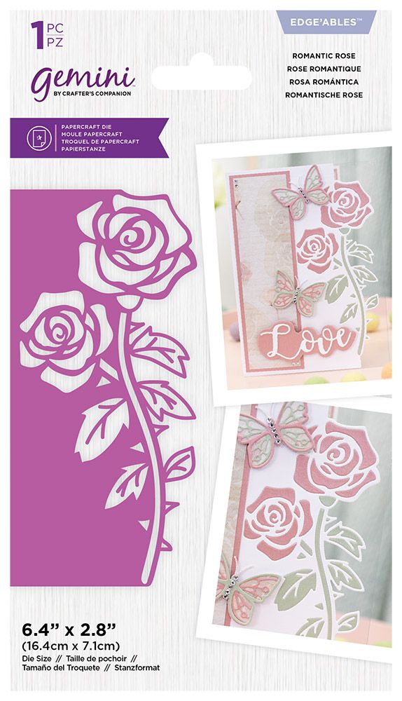 Gemini Modern Edgeables Die - Romantic Rose