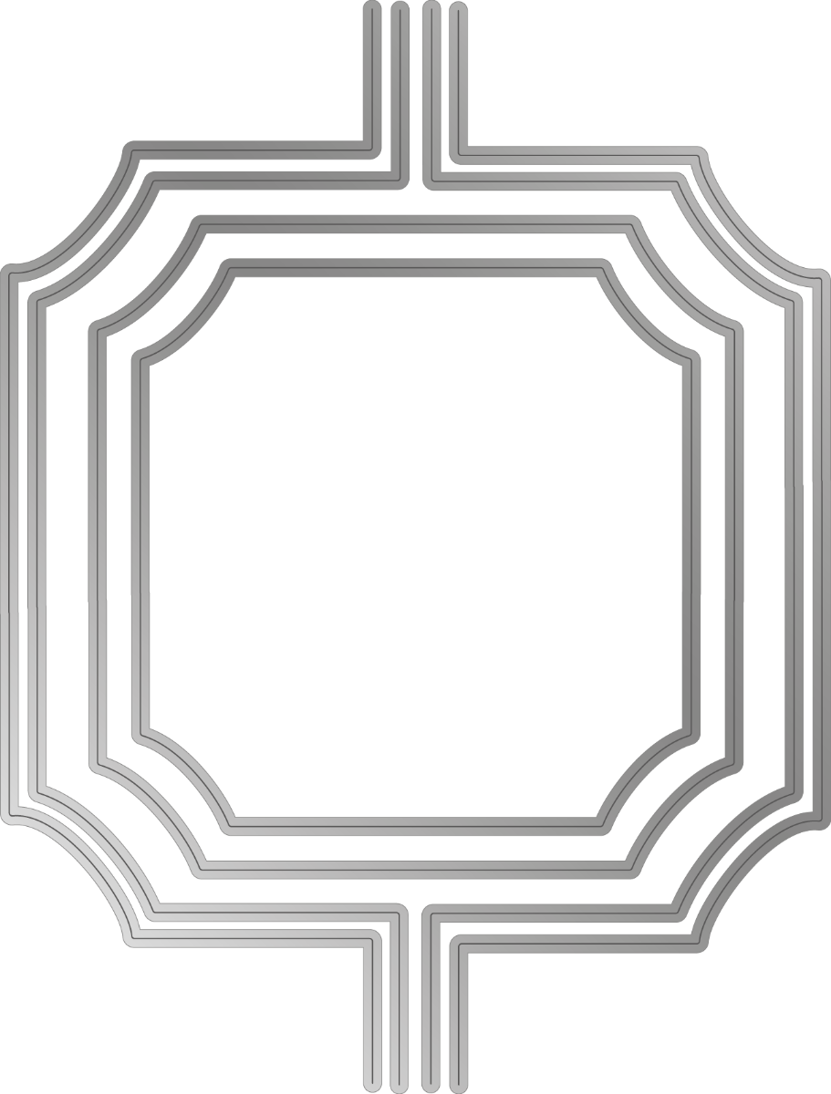 Gemini Elements Layered Edge Die - Deco Square