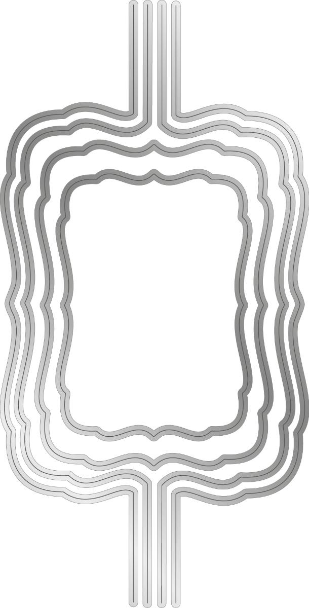 Gemini Elements Layered Edge Die - Elipse Frame