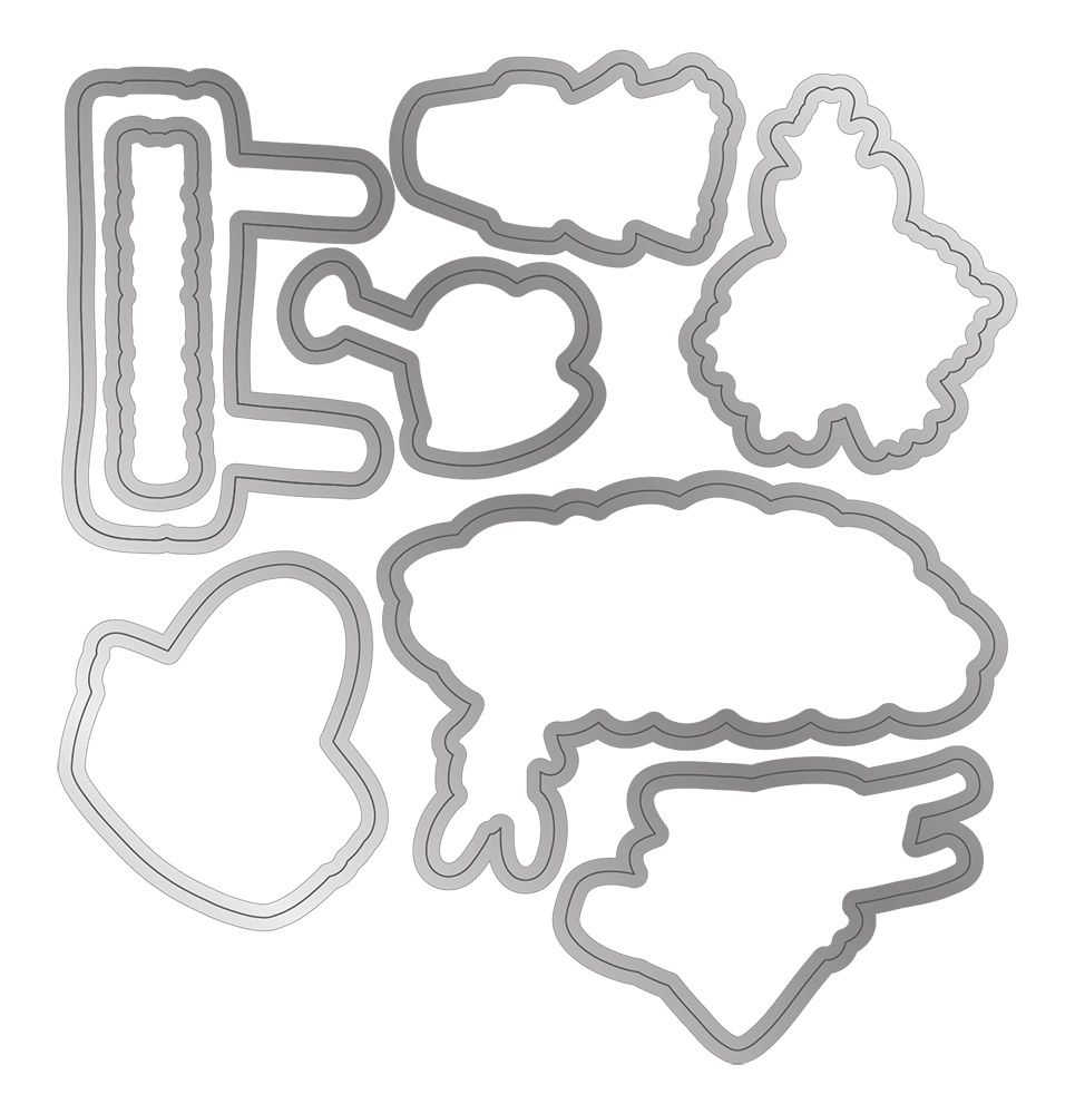 Natures Garden - Garden Gnomes Stamp and Die - Garden Gnomes Accessories