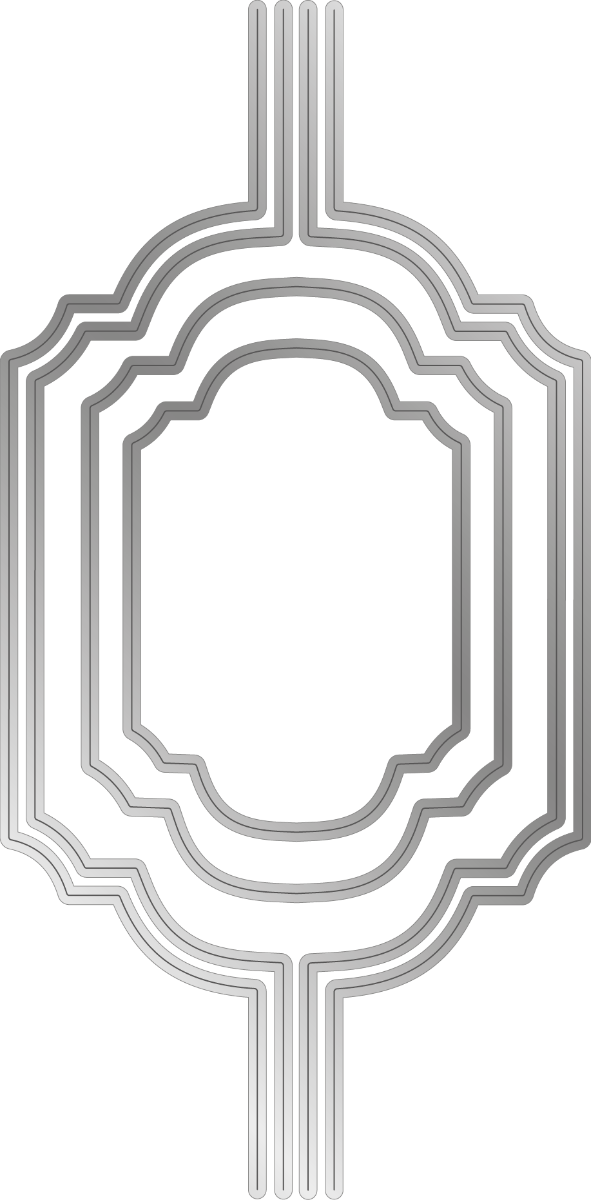 Gemini Elements Layered Edge Die - Vintage Ticket