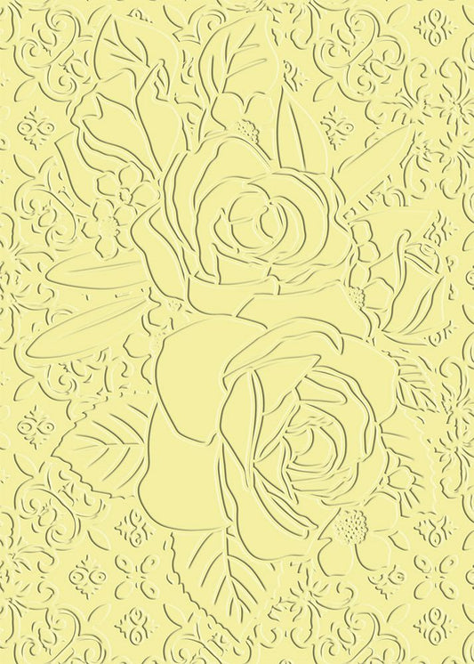 Nitwit Kindly Thoughts 5" x 7" 3D Embossing Folder - Brilliant Florals