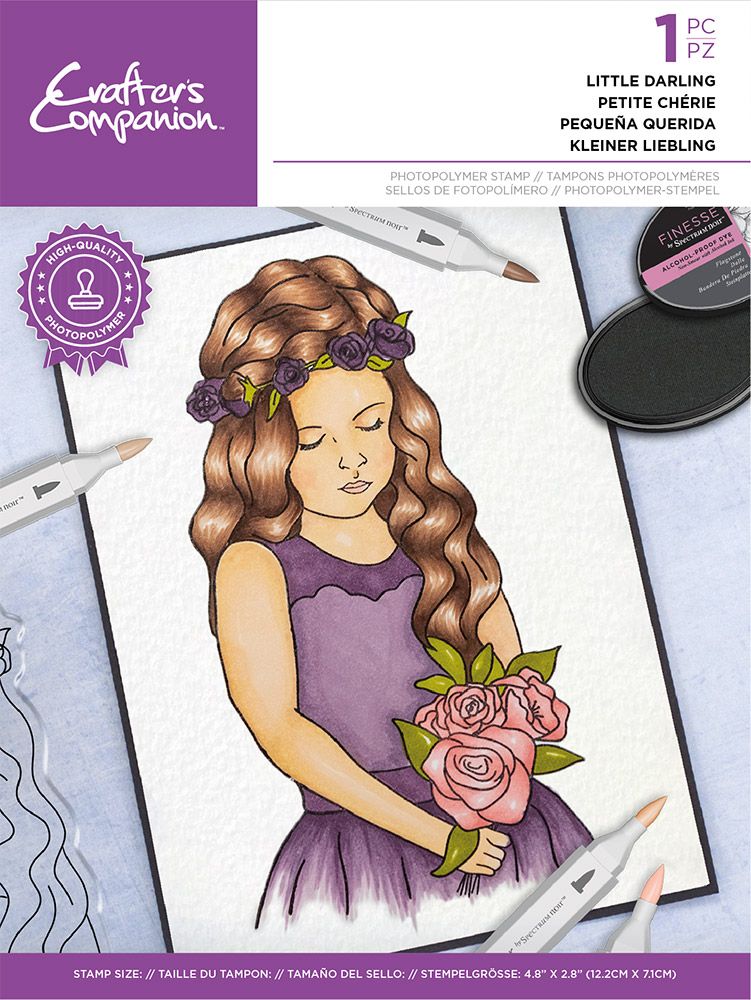 Crafters Companion Natural Beauty Photopolymer Stamp - Little Darling