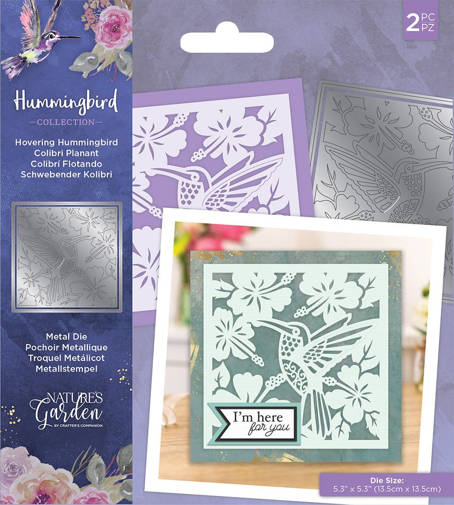 Natures Garden Hummingbird Metal Die – Hovering Hummingbird