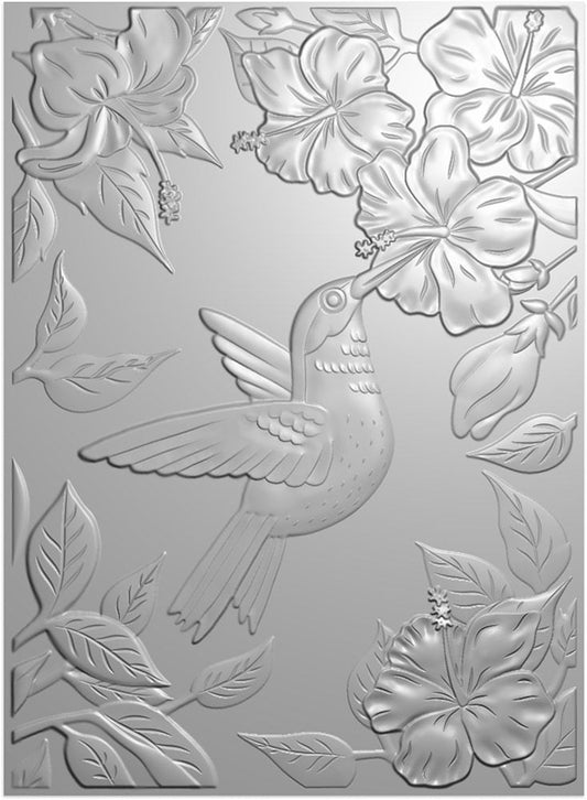 Natures Garden Hummingbird 3D Embossing Folder - Heavenly Hummingbird