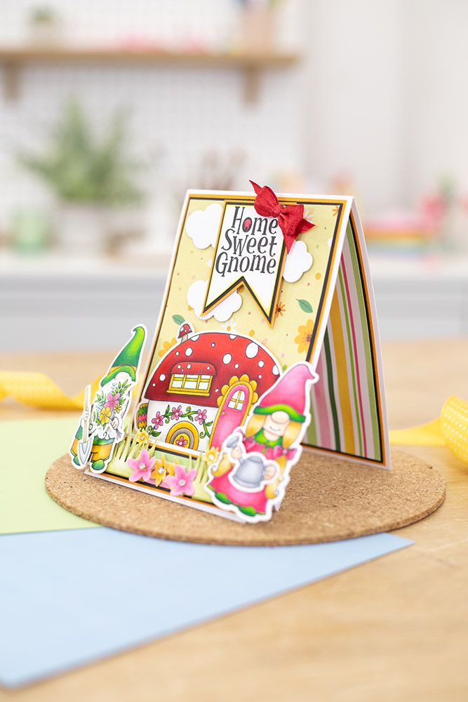 Natures Garden - Garden Gnomes Stamp and Die - Gnome Caravan