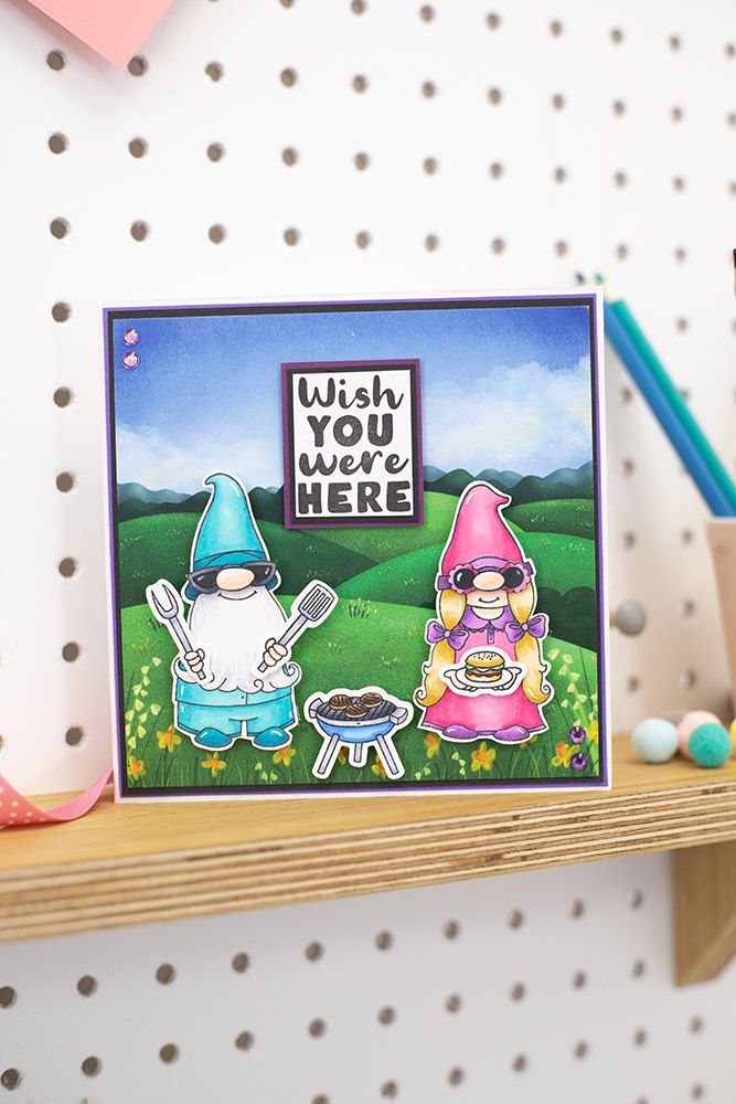 Natures Garden - Garden Gnomes A6 Clear Acrylic Stamp - There's gnome one like you