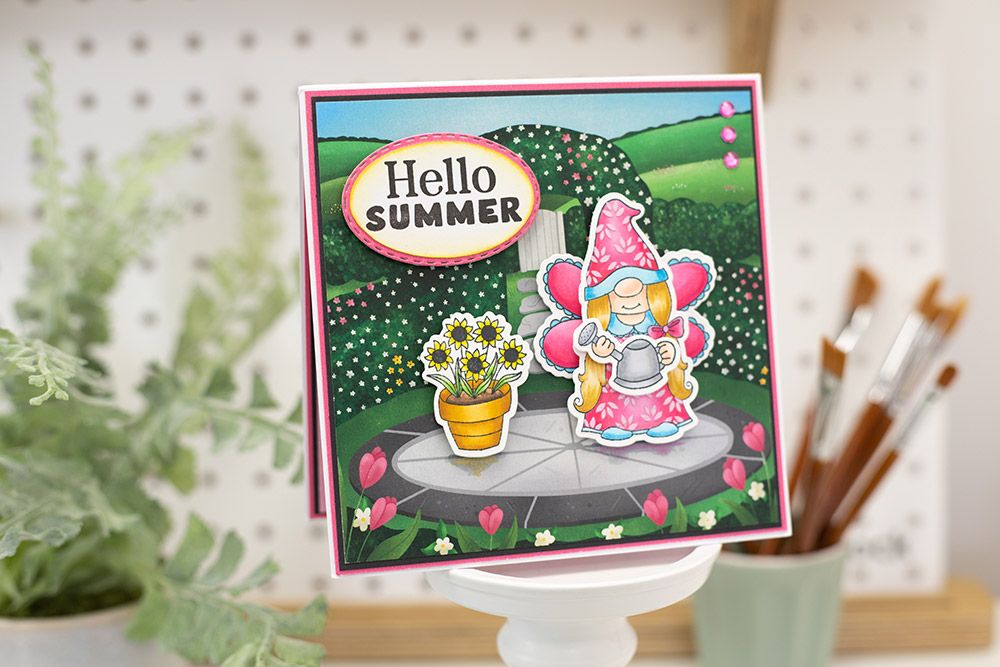Natures Garden - Garden Gnomes A6 Clear Acrylic Stamp - There's gnome one like you