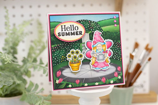 Natures Garden - Garden Gnomes A6 Clear Acrylic Stamp - There's gnome one like you
