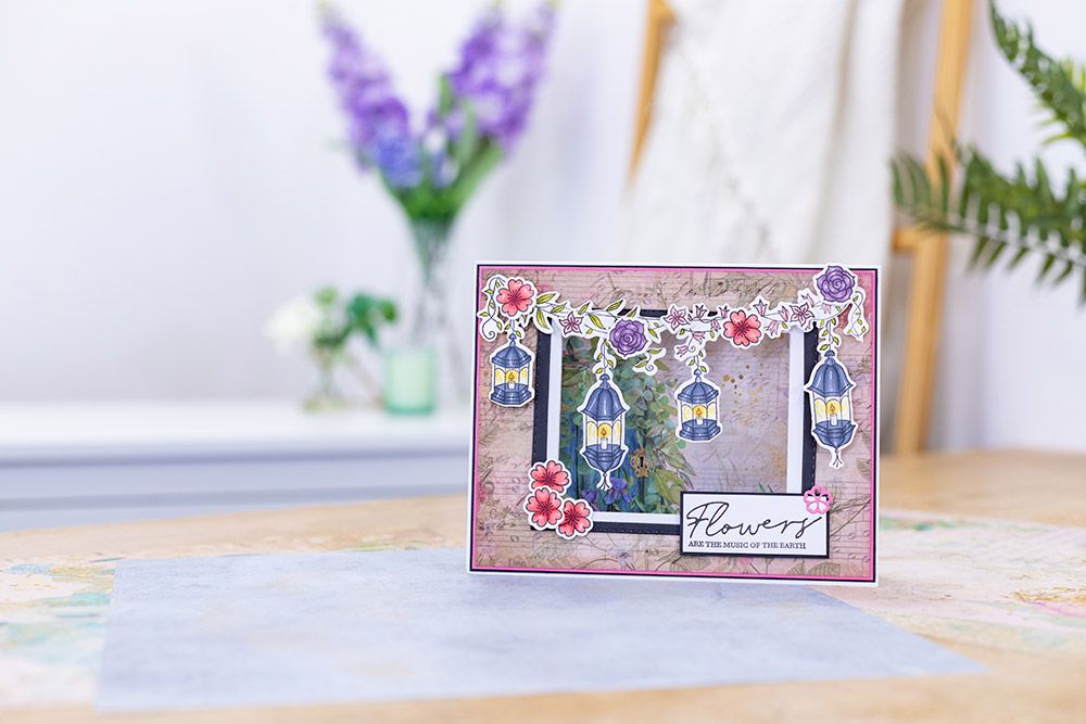 Natures Garden - Secret Garden - Stamp and Die - Whimsical Lanterns