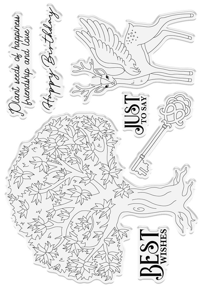 Natures Garden - Secret Garden - Stamp - Mystical Wood