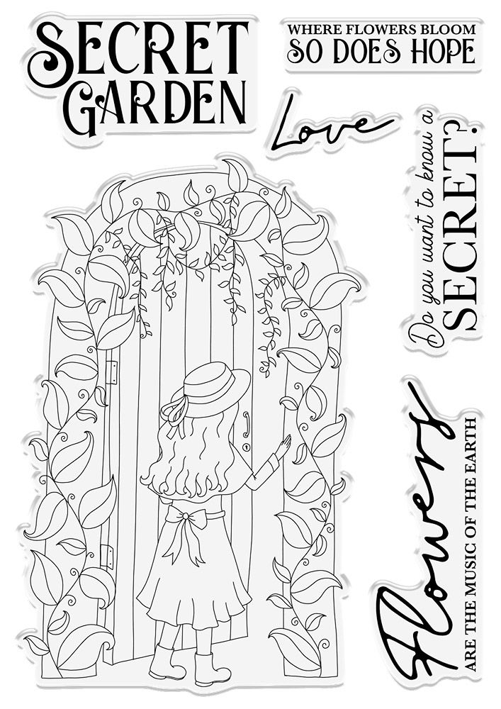 Natures Garden - Secret Garden - Stamp - Secrets Revealed