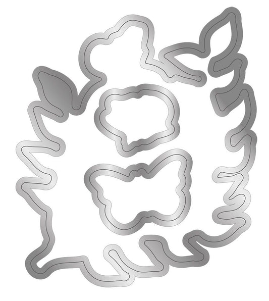 Natures Garden - Secret Garden - Stamp and Die - Secrets Unlocked