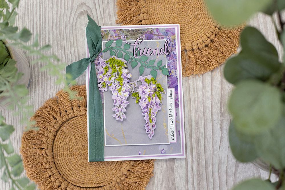 Natures Garden Wisteria Collection - Seam Binding Ribbon