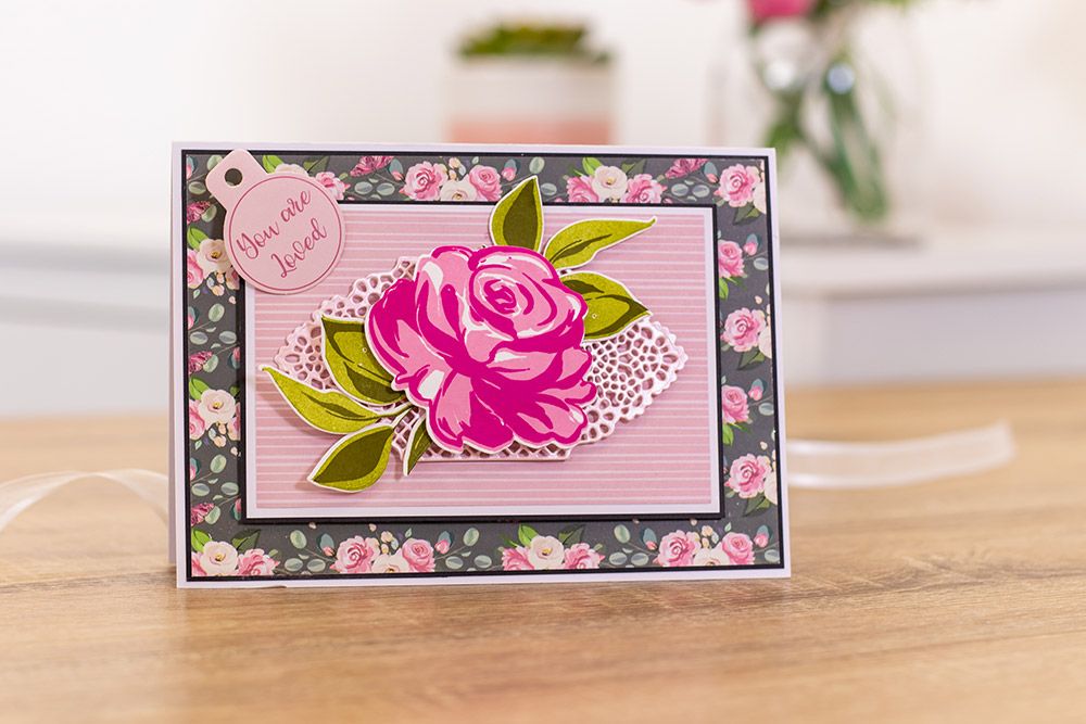 Natures Garden - Stamp and Die - Rose Bloom