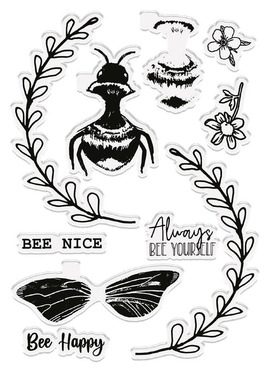 Nature's Garden - Bee-Youtiful Stamp - Build a Bee