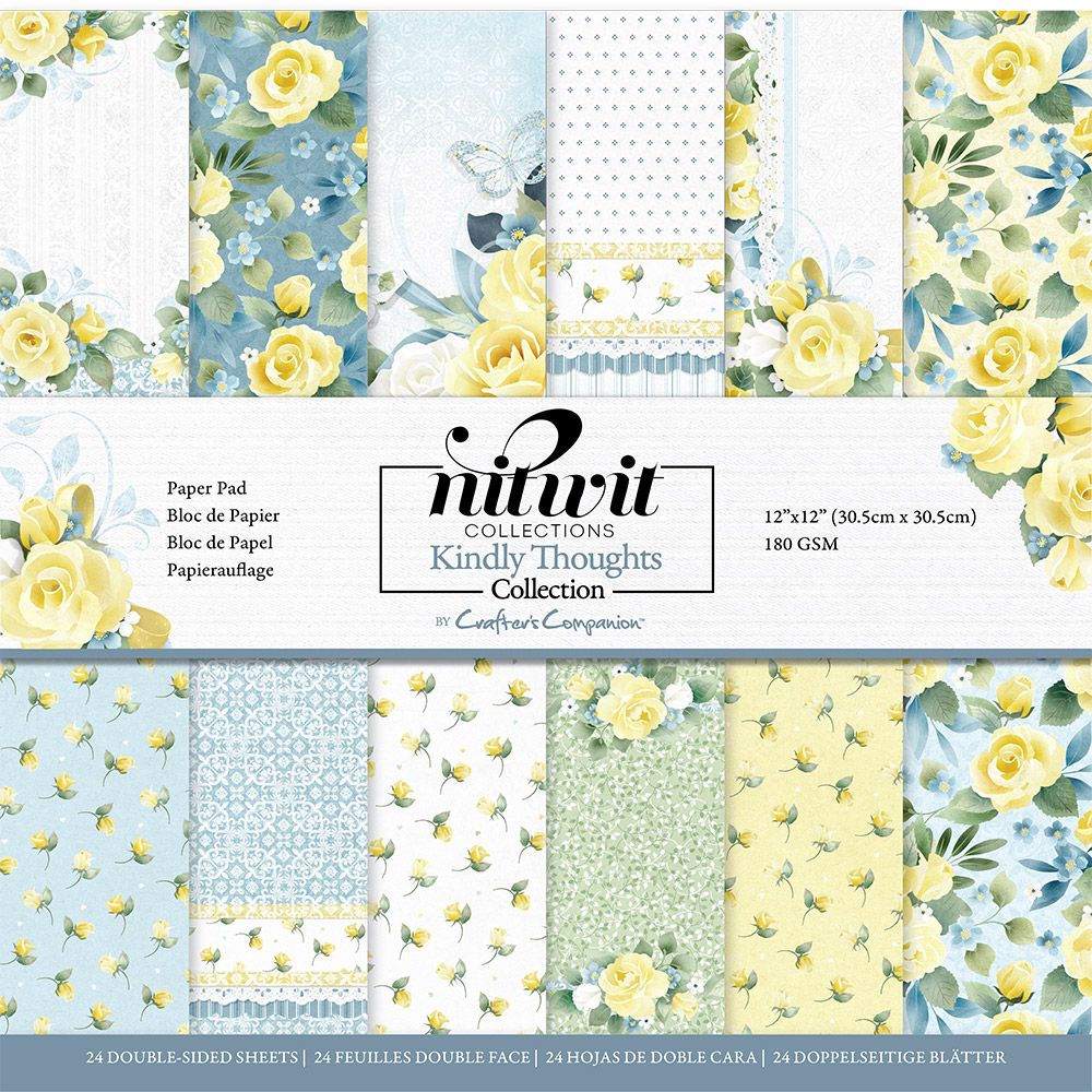 Nitwit Kindly Thoughts - 12"x12" Paper Pad