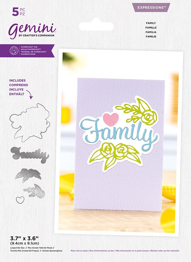 Gemini Layerable Sentiments Metal Die Expressions - Family