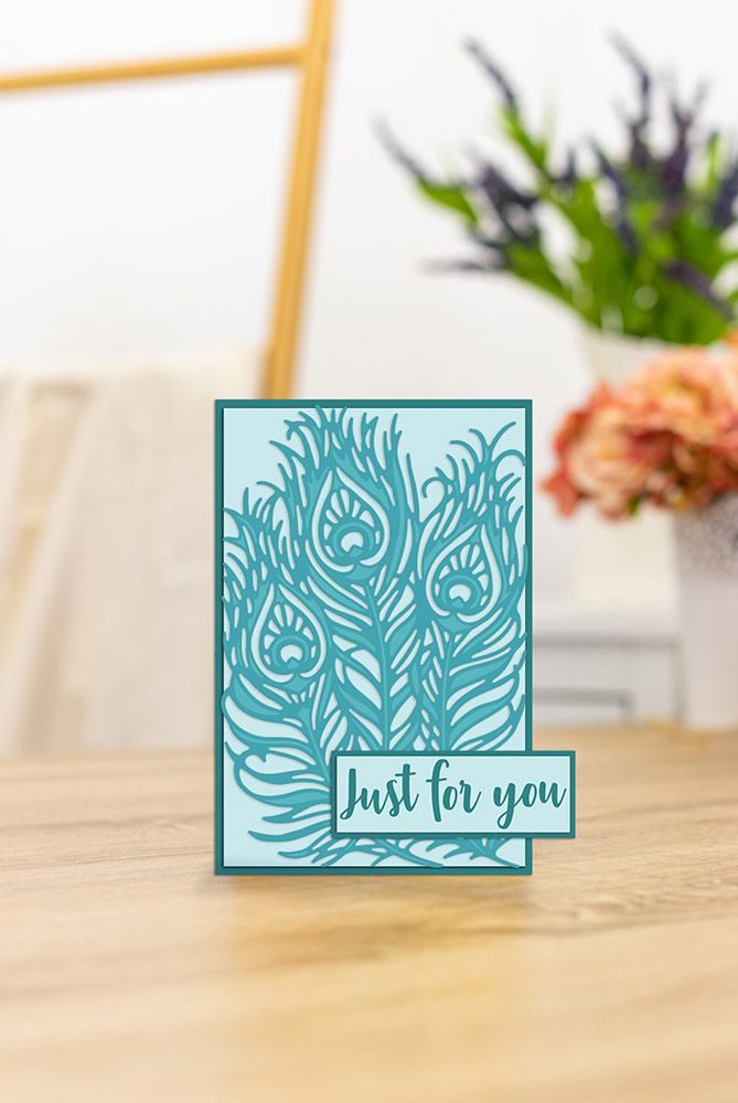 CC - Gemini - Metal Die - Elements - Peacock Feathers