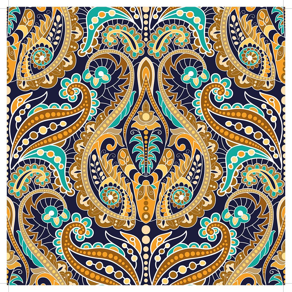 12"x12" Paper pad - Paisley Pattern