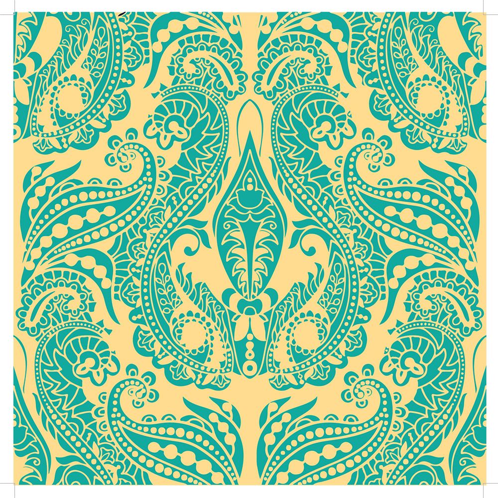 12"x12" Paper pad - Paisley Pattern