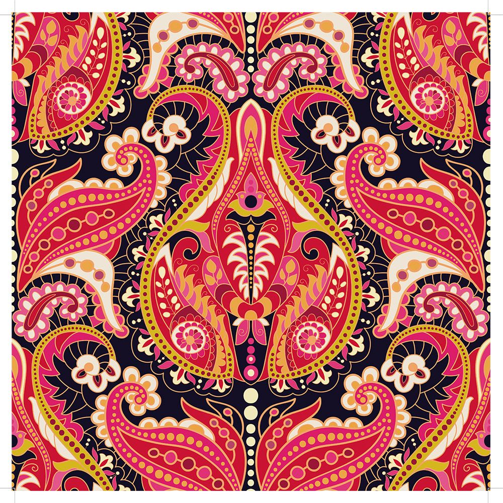 12"x12" Paper pad - Paisley Pattern