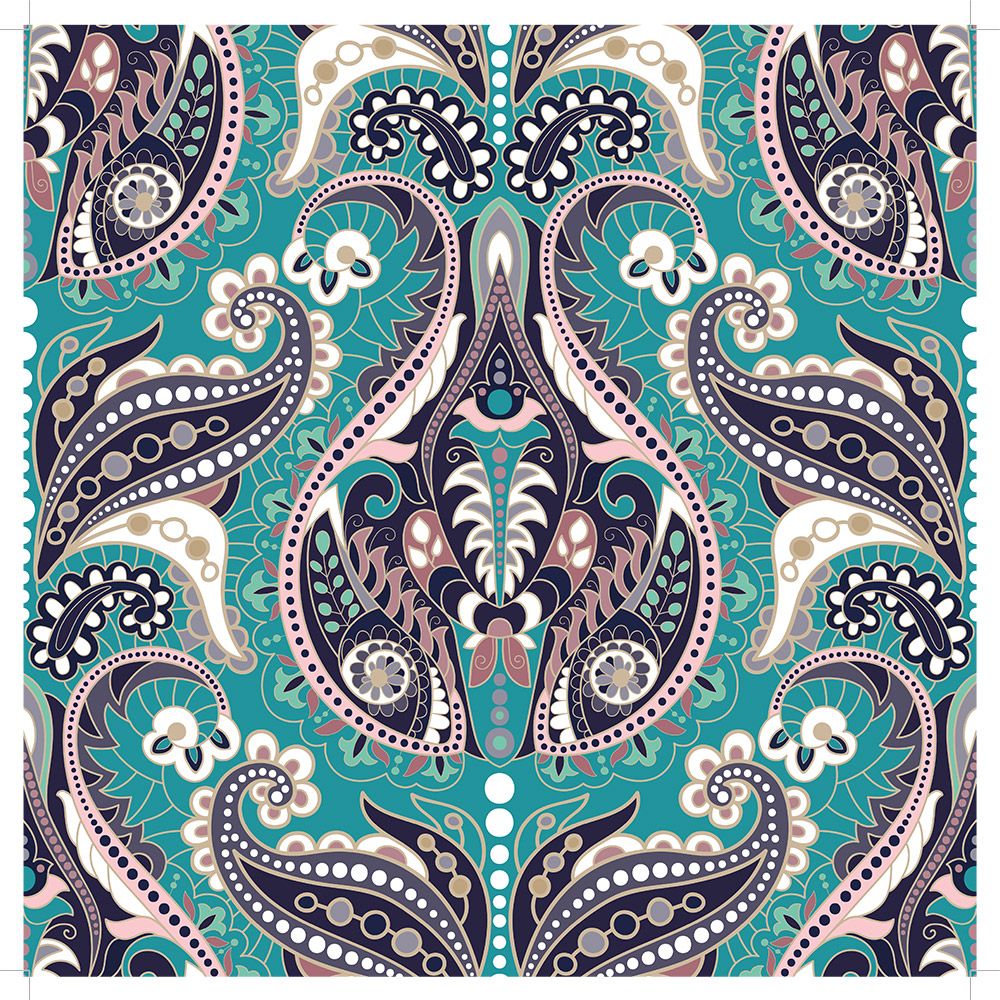 12"x12" Paper pad - Paisley Pattern