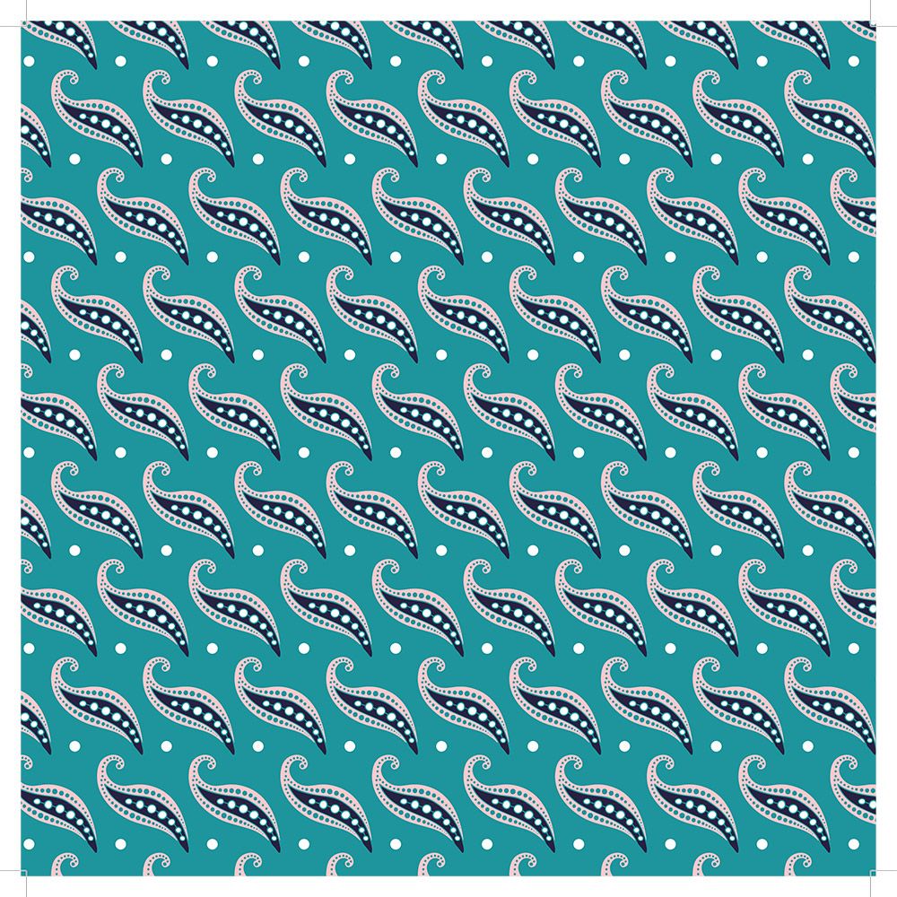 12"x12" Paper pad - Paisley Pattern