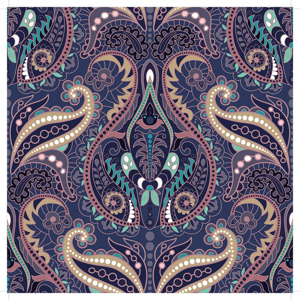 12"x12" Paper pad - Paisley Pattern