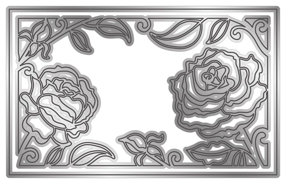 Gemini Create-a-card Paper Piecing Die – Radiant Roses