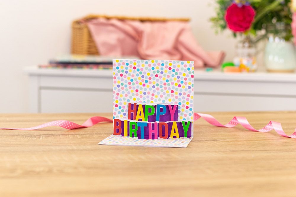 Gemini Die - Expressions - Shaped Pop Out - Happy Birthday