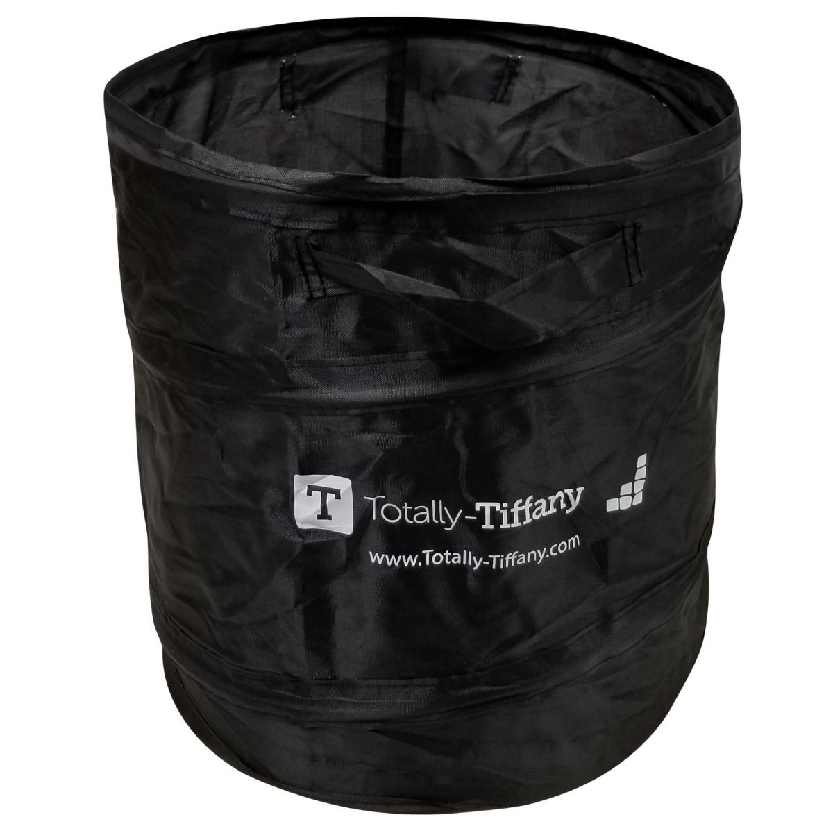 Totally Tiffany - 12" Pop Up Trash Can - Black