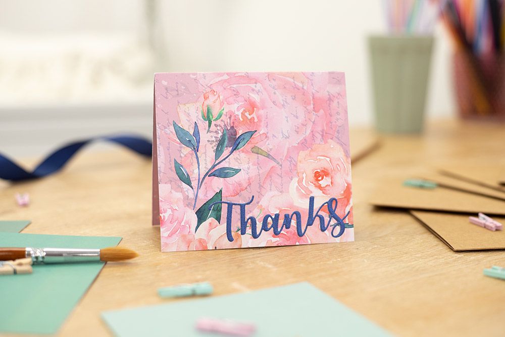 CC - 12"x12" Paper pad - Blush & Blue Florals