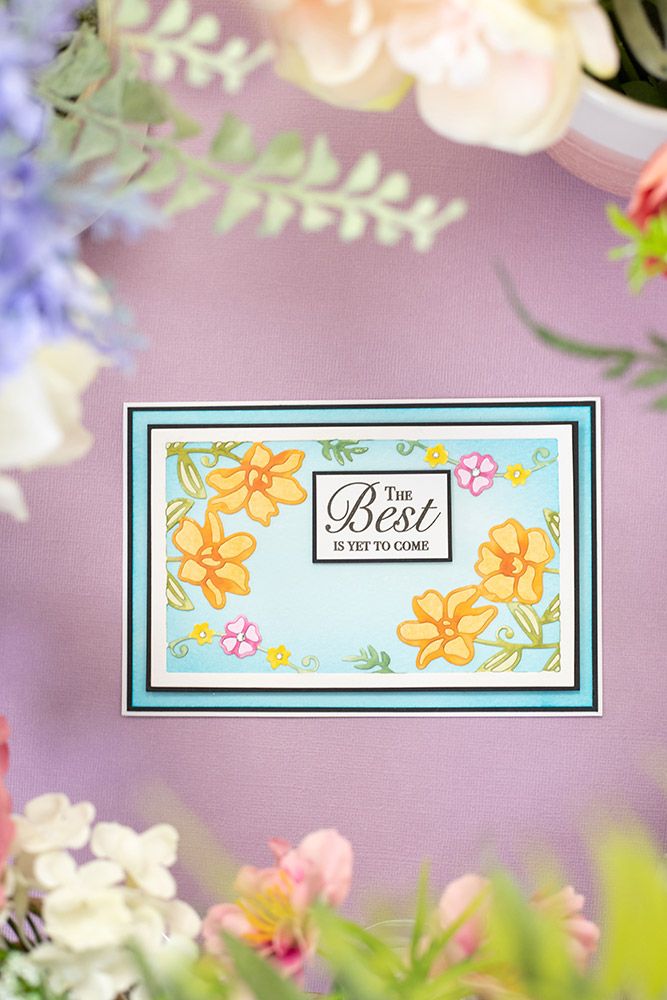 Gemini Create-a-card Paper Piecing Die - Trailing Florals