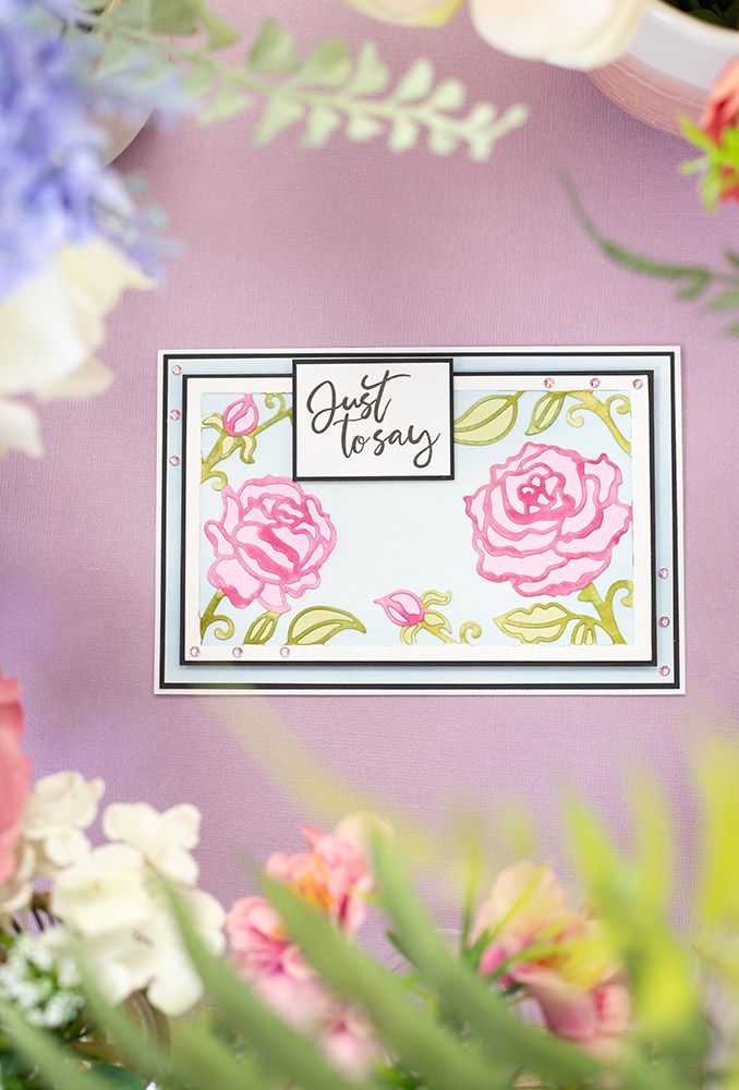 Gemini Create-a-card Paper Piecing Die – Radiant Roses