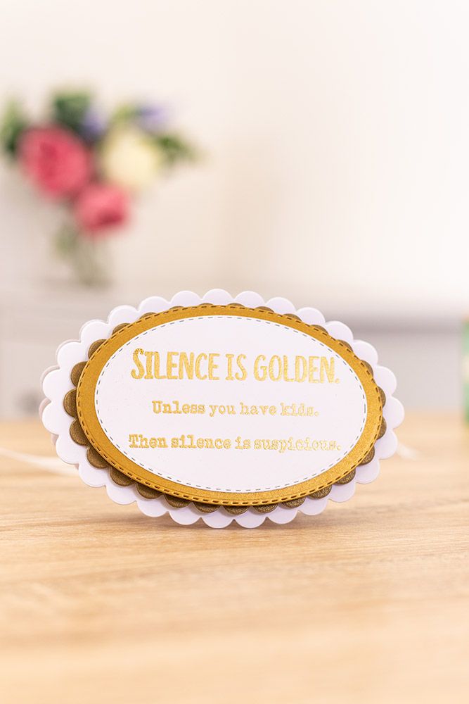 CC - Clear Acrylic Stamps - Silence is Golden
