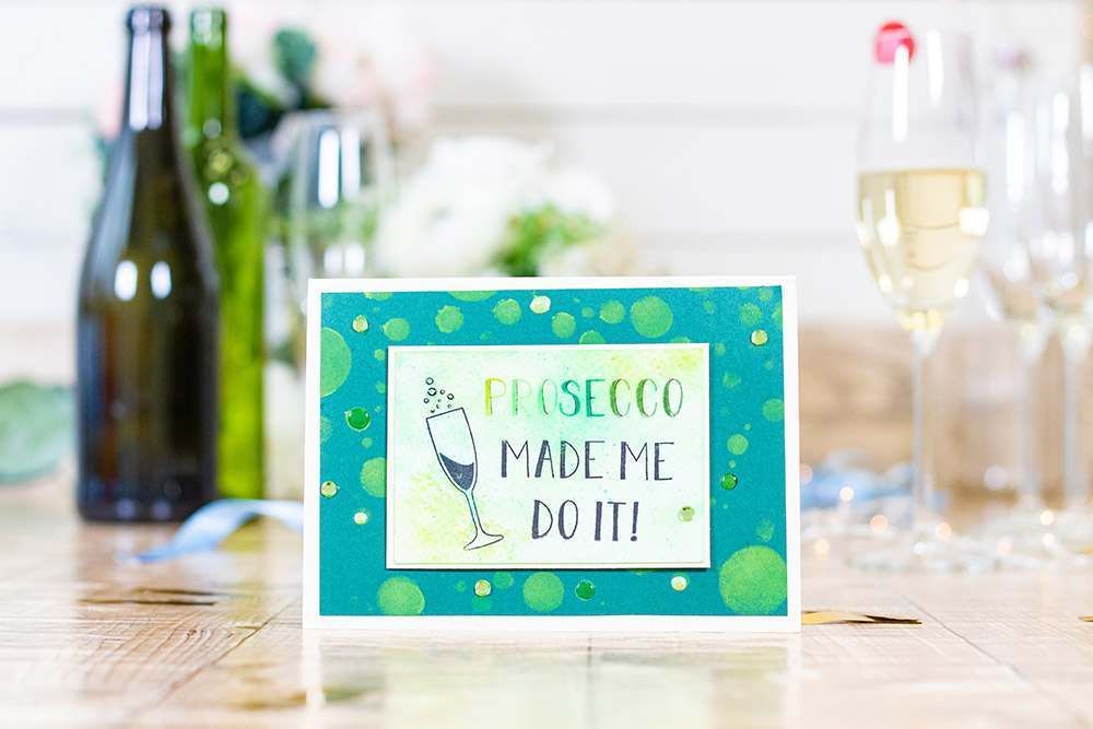 Crafters Companion Clear Acrylic Stamps - Prosecco Made Me