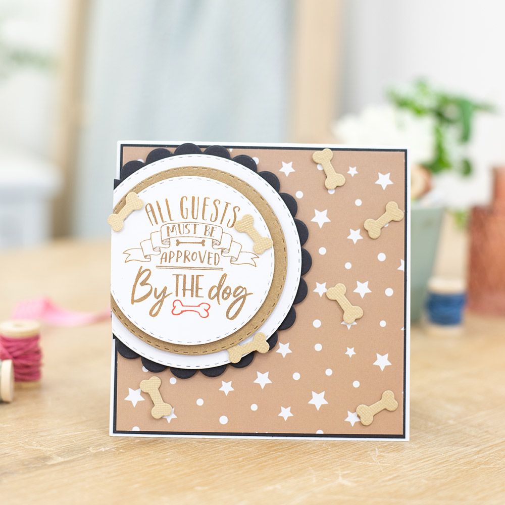 Crafters Companion - Photopolymer Stamp - Approved By The Dog