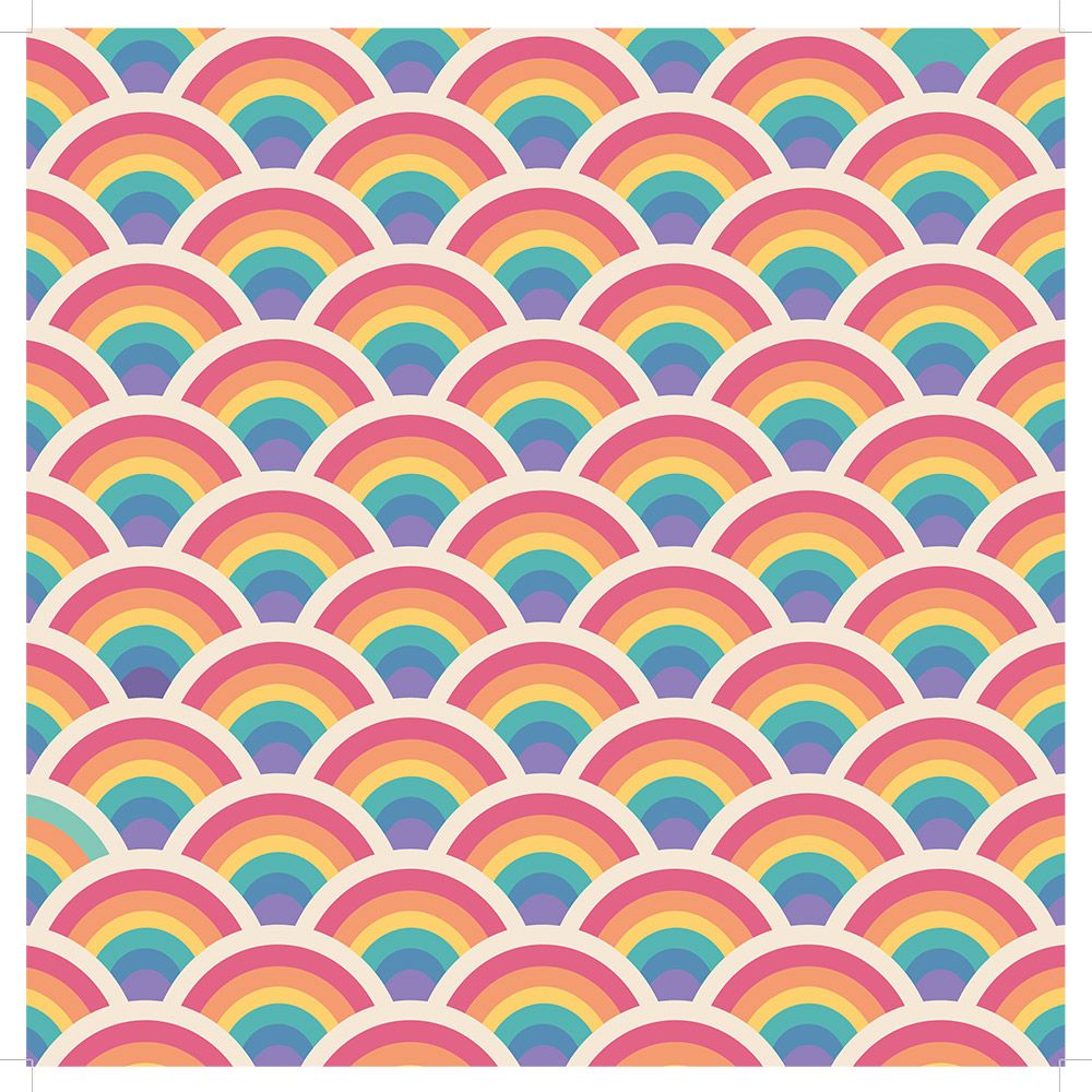 Crafters Companion - 12"x12" Paper pad - Retro Rainbow