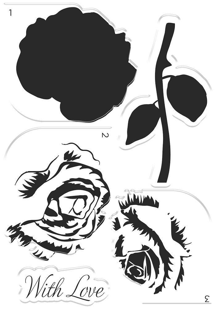 Sara Signature Rose Garden - A6 Photopolymer Stamp - Ravishing Rose