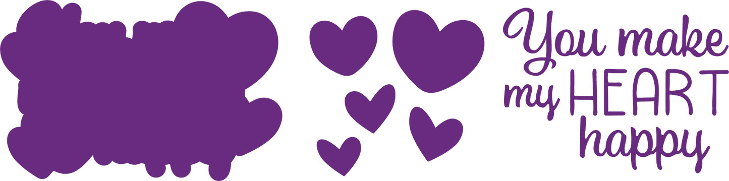 Gemini Metal Die Expressions - You Make My Heart Happy