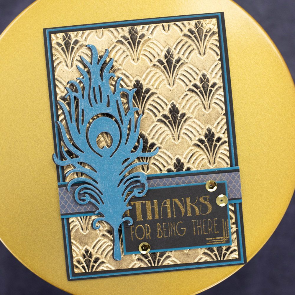 Sara Signature The Roaring 20s 6x4" 3D Embossing Folder - Floral Deco