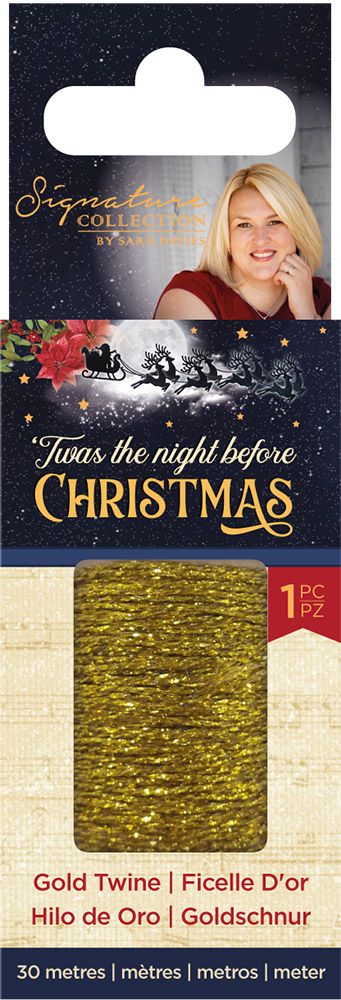 Sara Signature Twas the Night Before Christmas - Gold Twine