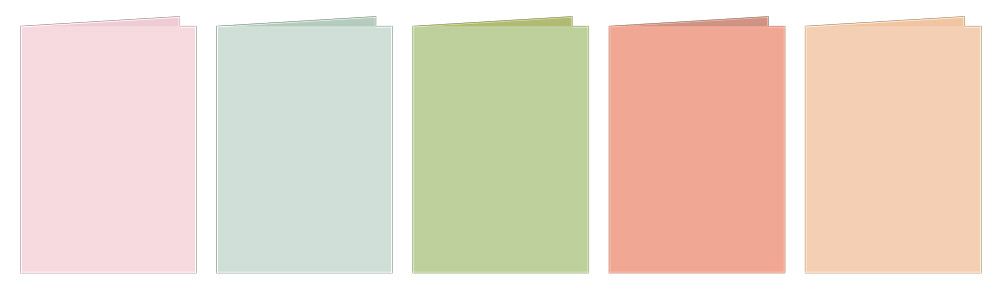 Caring Thoughts - 4" x 6" Card Blanks and Envelopes
