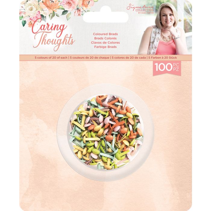 Caring Thoughts - Coloured Brads