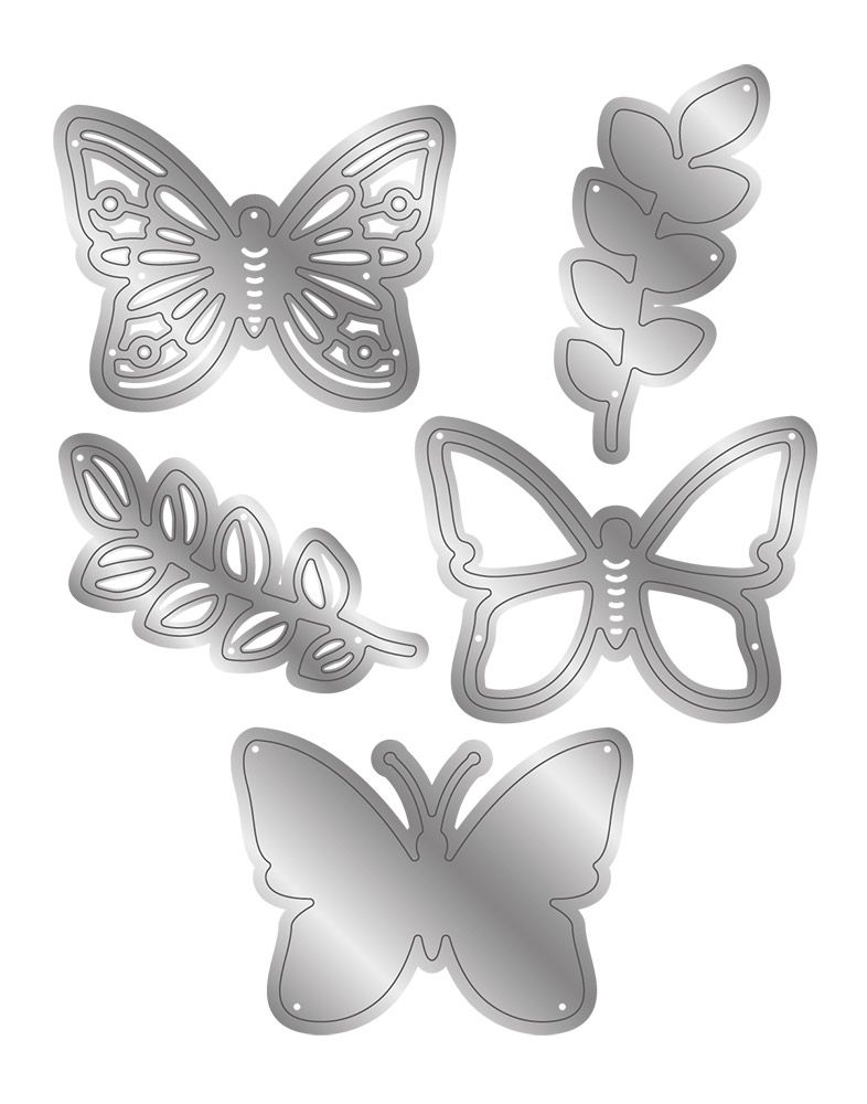Caring Thoughts - Metal Die - Layered Butterfly