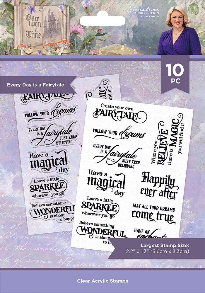 Sara Signature Once Upon a Time Clear Acrylic Stamp - Every Day is a Fairytale