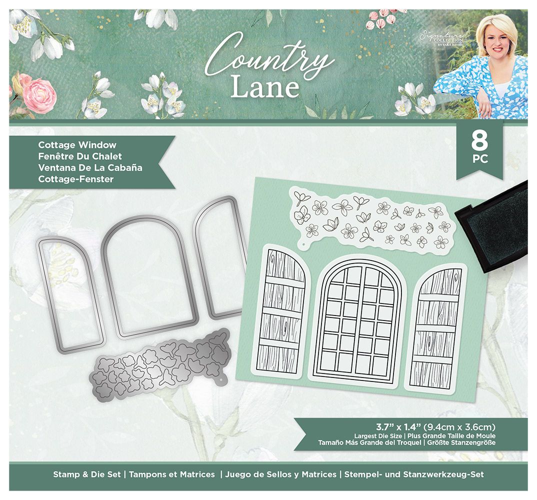 Sara Signature Country Lane Stamp and Die - Cottage Window