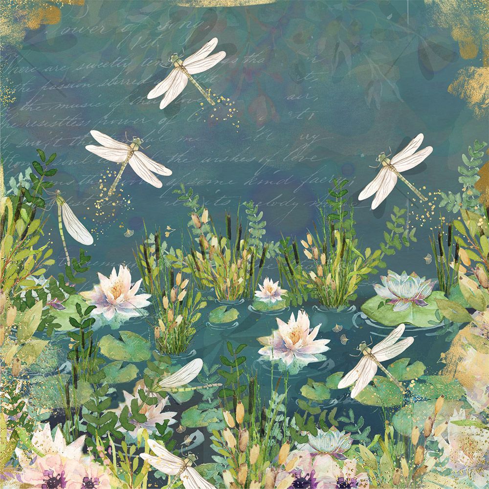 Sara Signature Dancing Dragonfly - 8x8 Vellum Pad
