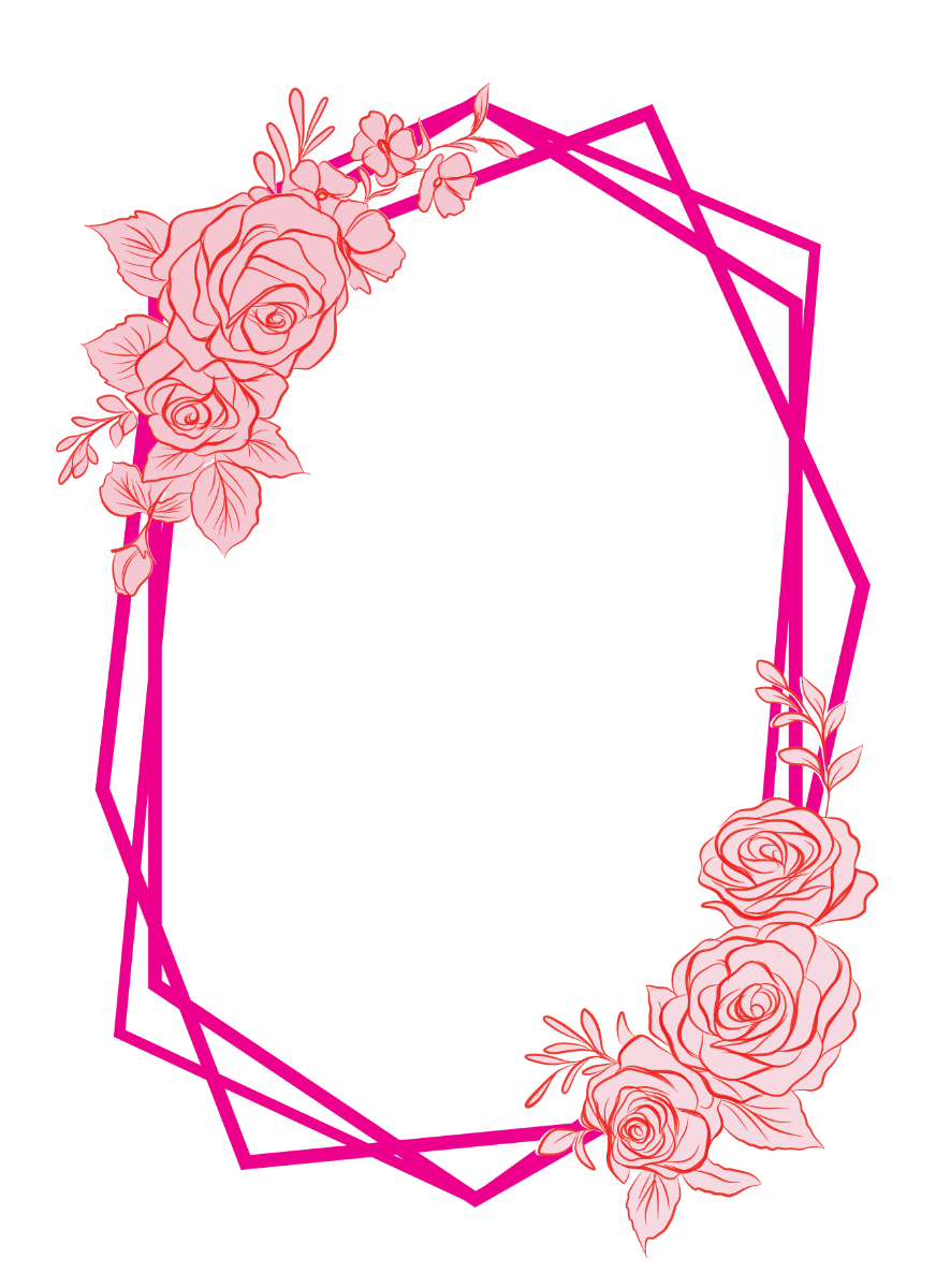 Sara Signature - Garden of Love Foil Stamp Die and Stamp Set - Embellished Frame